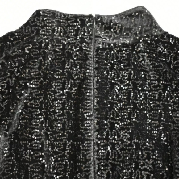 Harper Rose Sequin Bodice Black Jumpsuit Short Sleeves Size 8 NWT MSRP $138 - Picture 6 of 11